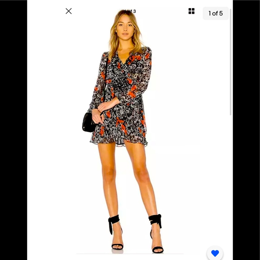IRO PARIS Villa Dress Size 34 BLACK/RED RETAILS $460.00 NWT ❤️